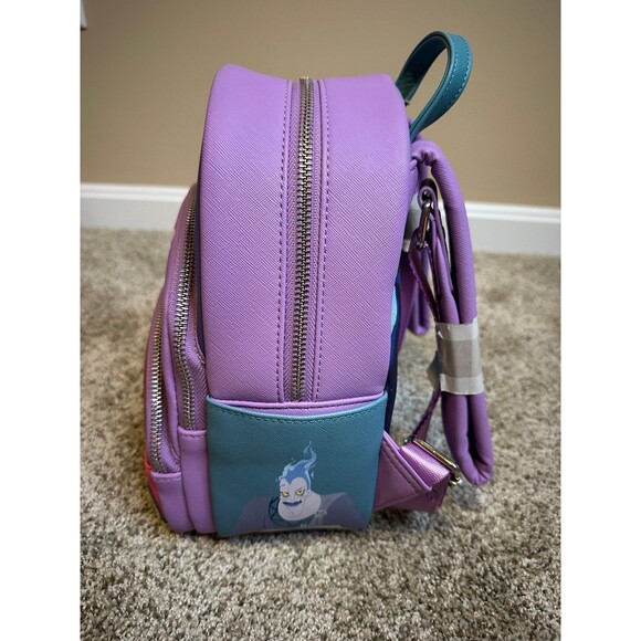 Loungefly Disney Villians Three Pocket Backpack New - Picture 5 of 7